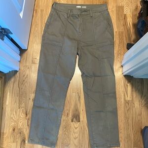 Army Green Sky-Hi Straight with slim pockets.